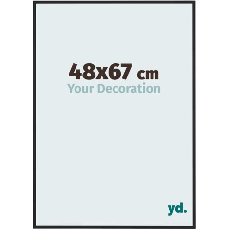 yd. - Cadre photo 48x67 - Noir Brillant - Aluminium - Miami (1/5)