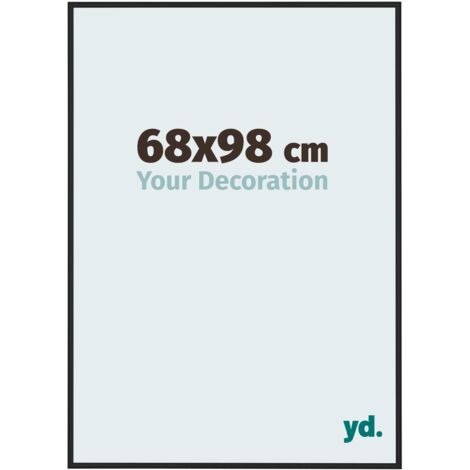 yd. - Cadre photo 68x98 - Noir Brillant - Aluminium - Miami (1/5)