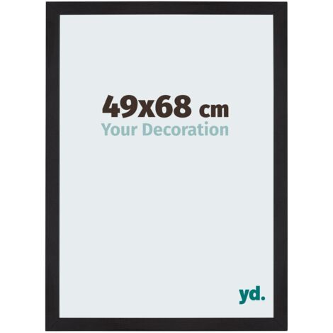 Cadre Puzzle 49x68 cm - Noir Grain de Bois - MDF - Mura. (1/5)