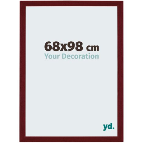 Cadre Puzzle 68x98 cm - Vin Rouge Patiné - MDF - Mura. (1/5)