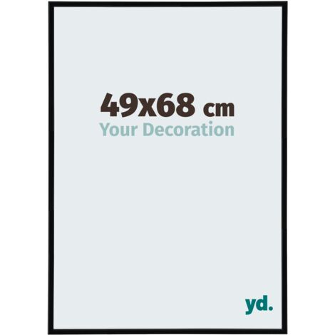 Cadre Puzzle 49x68 cm - Noir Très Brillant - Plastique - Annecy. (1/5)
