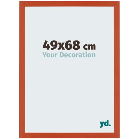 Cadre Photo 50x50 cm - Orange - MDF - Mura