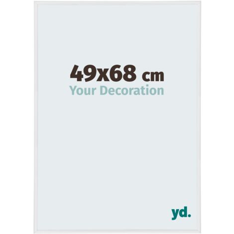 Cadre Puzzle 49x68 cm - Blanc Brillant - Plastique - Annecy. (1/5)