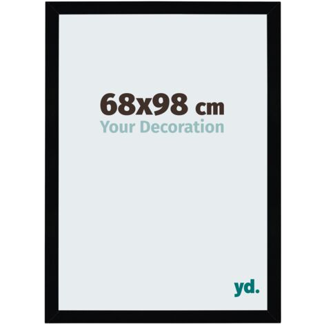 Cadre Puzzle 68x98 cm - Noir Brillant - MDF - Mura. (1/5)