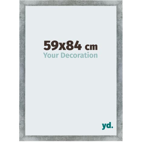 Cadre Puzzle 50x50 cm - Gris Patiné - MDF - Mura