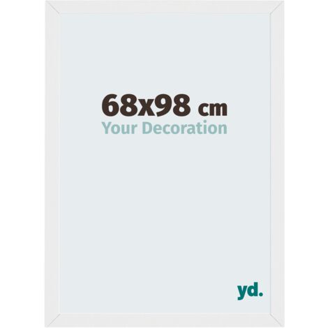 Cadre Puzzle 68x98 cm - Blanc Brillant - MDF - Mura. (1/5)