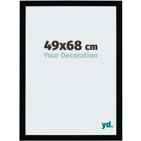 Cadre Puzzle 49x68 cm - Noir Brillant - MDF - Mura. (1/5)