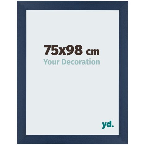 Cadre Puzzle 75x98 cm - Bleu Foncé Patiné - MDF - Mura. (1/5)