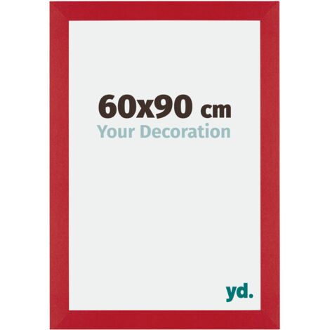 Cadre Puzzle 60x90 cm - cm - Rouge - MDF - Mura. (1/5)