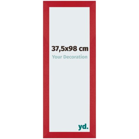 yd. - Cadre photo 37.5x98 - Rouge - MDF - Mura