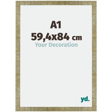 Cadre Puzzle A1 - 59.4x84 cm - Or Antique - MDF - Mura. (1/5)