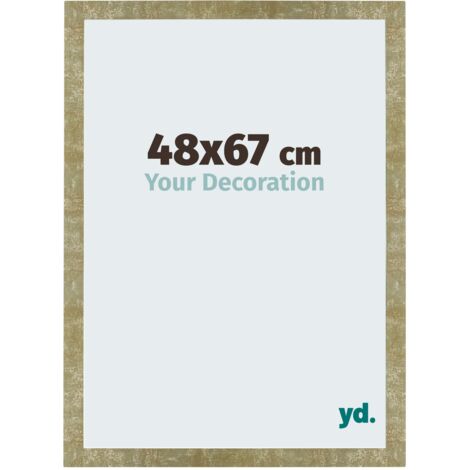 yd. - Cadre photo 48x67 - Or Antique - MDF - Mura