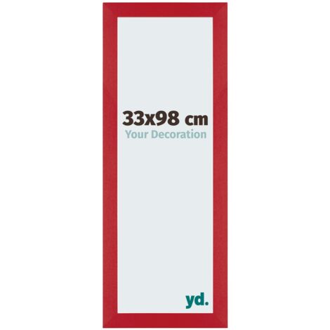 Cadre Puzzle 33x98 cm - Rouge - MDF - Mura. (1/5)