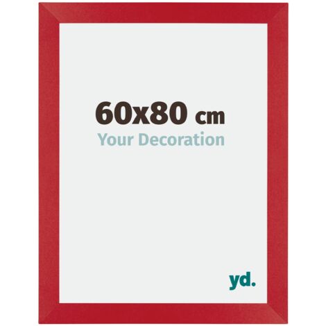 Cadre Puzzle 60x80 cm - cm - Rouge - MDF - Mura. (1/5)