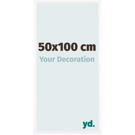 yd. - Cadre photo 50x100 - Blanc Brillant - Plastique - Bordeaux