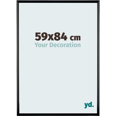 yd. - Cadre photo 59x84 - Noir Brillant - Plastique - Bordeaux