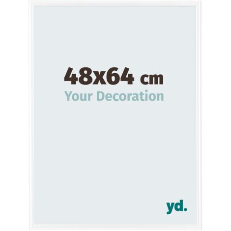 yd. - Cadre photo 48x64 - Blanc Brillant - Plastique - Bordeaux