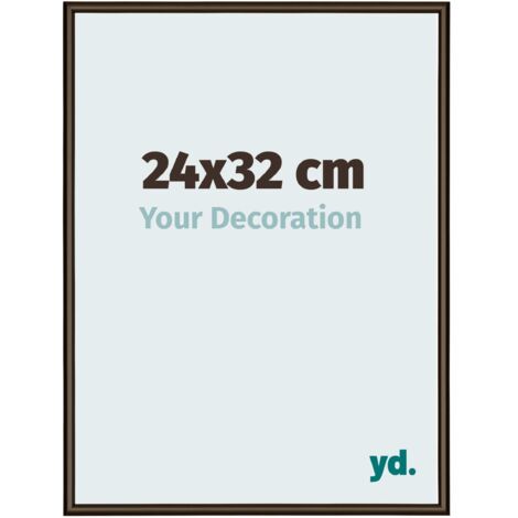 yd. - Cadre photo 24x32 - Structure Noyer - Aluminium - New York (1/5)