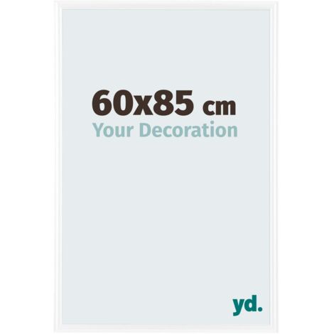 yd. - Cadre photo 60x85 - Blanc Brillant - Plastique - Bordeaux