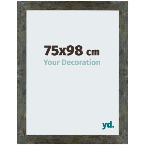 yd. - Cadre photo 75x98 - Bleu Or Melange - MDF - Mura
