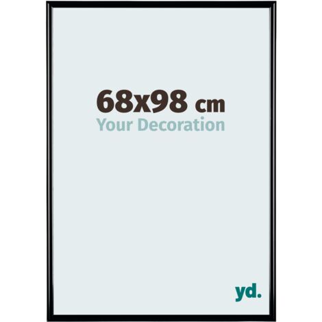 yd. - Cadre photo 68x98 - Noir Brillant - Plastique - Bordeaux