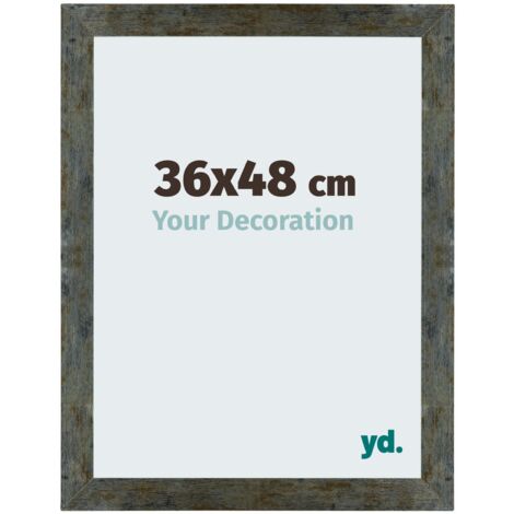 yd. - Cadre photo 36x48 - Bleu Or Melange - MDF - Mura