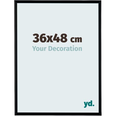yd. - Cadre photo 36x48 - Noir Mat - Plastique - Bordeaux