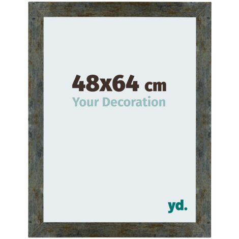 yd. - Cadre photo 48x64 - Bleu Or Melange - MDF - Mura