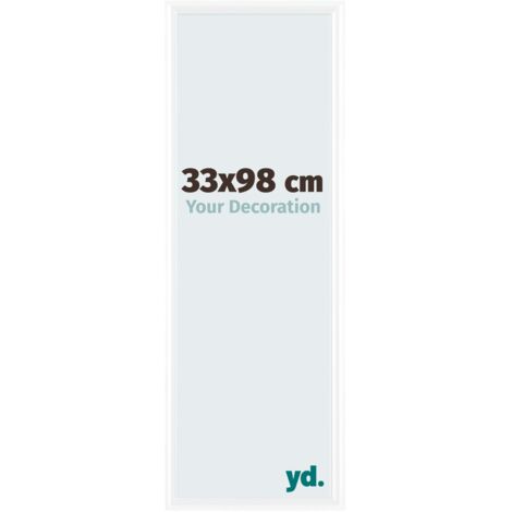 yd. - Cadre photo 33x98 - Blanc Brillant - Plastique - Bordeaux