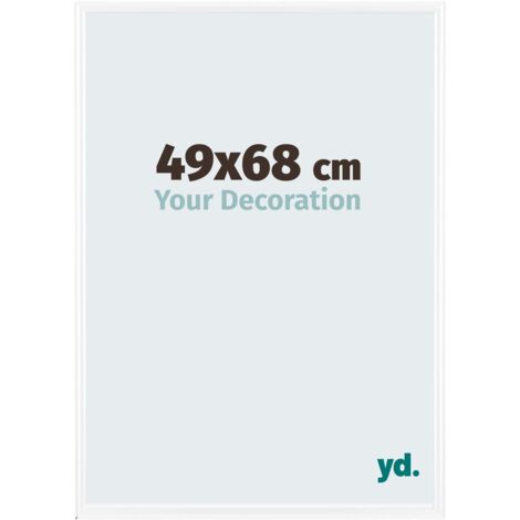 yd. - Cadre photo 49x68 - Blanc Brillant - Plastique - Bordeaux