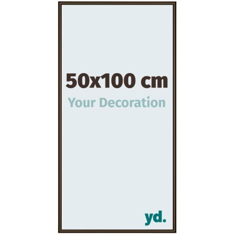 yd. - Cadre photo 50x100 - Structure Noyer - Aluminium - New York (1/5)