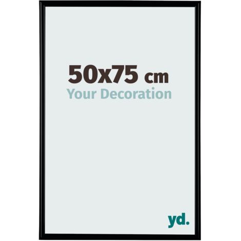 yd. - Cadre photo 50x75 - Noir Mat - Plastique - Bordeaux