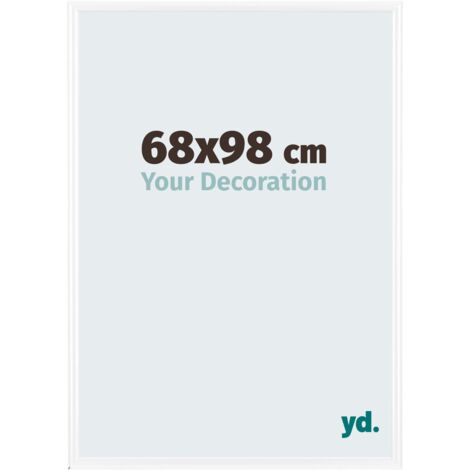 yd. - Cadre photo 68x98 - Blanc Brillant - Plastique - Bordeaux