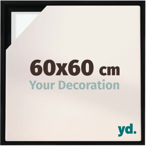 Your Decoration - Cadre flottant  - Noir Mat - Cadre en caisse américaine pour toile sur chassis - MDF - Lyon (1/5)