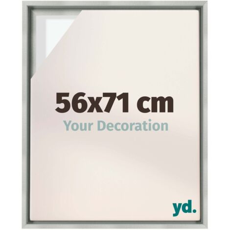 Your Decoration - Cadre flottant  - Argent Mat - Cadre en caisse américaine pour toile sur chassis - MDF - Lyon (1/5)
