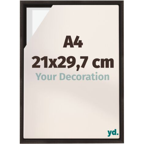 Your Decoration - Cadre flottant  - Chene Fonce - Cadre en caisse américaine pour toile sur chassis - MDF - Lyon (1/5)