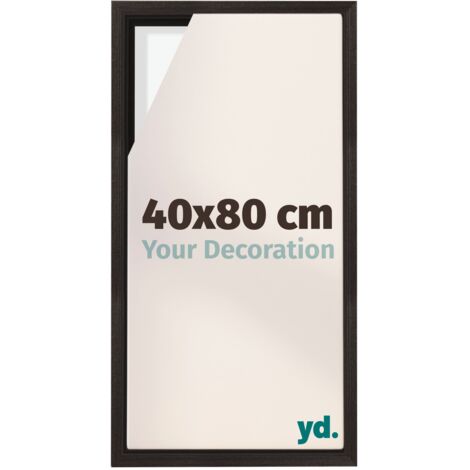 Your Decoration - Cadre flottant  - Chene Fonce - Cadre en caisse américaine pour toile sur chassis - MDF - Lyon (1/5)