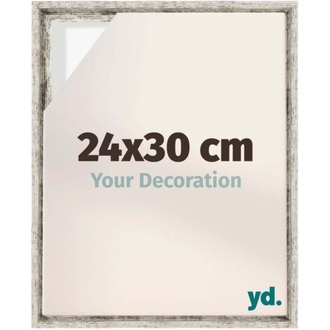 Cadre Flottant 25x75 cm - Blanc Mat - MDF - Lyon