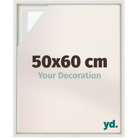 Your Decoration - Cadre flottant  - Blanc Mat - Cadre en caisse américaine pour toile sur chassis - MDF - Lyon (1/5)