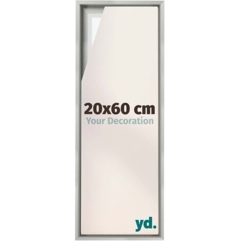Your Decoration - Cadre flottant - Argent Mat - Cadre en caisse américaine pour toile sur chassis - MDF - Lyon (1/5)