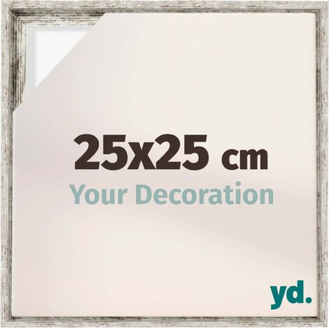Your Decoration - Cadre flottant  - Blanc Vintage - Cadre en caisse américaine pour toile sur chassis - MDF - Lyon (1/5)