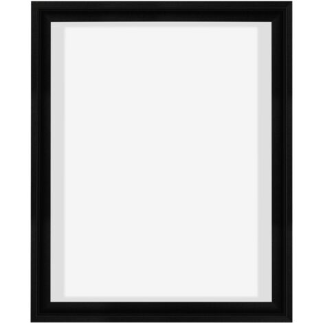 Cadre Photo Noir Mat 'N°3' Infanterie - Sur Mesure Bois Moderne 38x16 Cm - Neuf