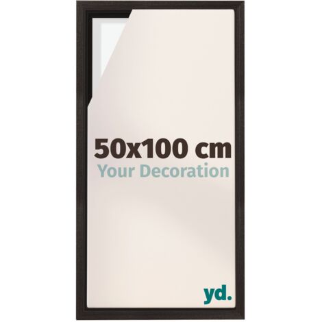Your Decoration - Cadre flottant  - Chene Fonce - Cadre en caisse américaine pour toile sur chassis - MDF - Lyon (1/5)