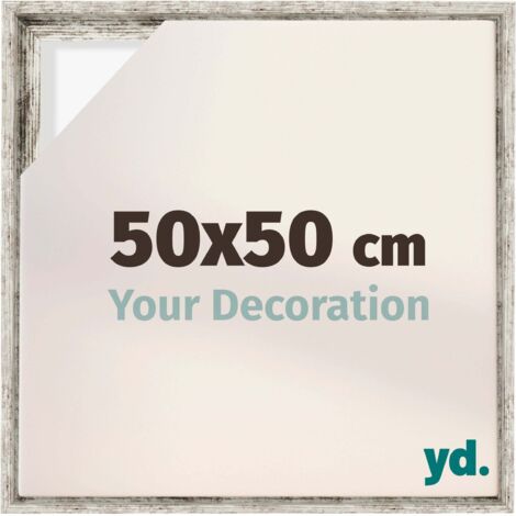 Your Decoration - Cadre flottant  - Blanc Vintage - Cadre en caisse américaine pour toile sur chassis - MDF - Lyon (1/5)