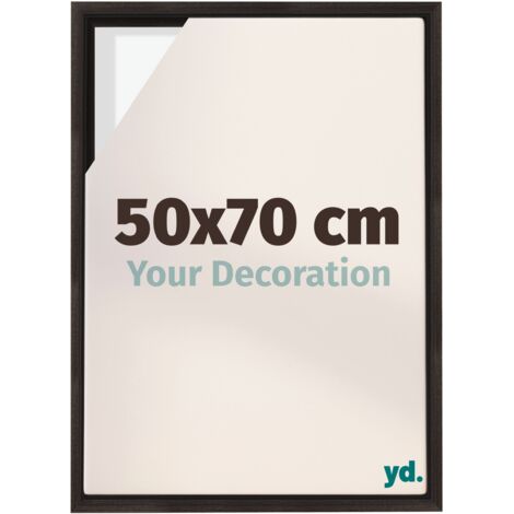 Your Decoration - Cadre flottant  - Chene Fonce - Cadre en caisse américaine pour toile sur chassis - MDF - Lyon (1/5)