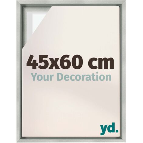 Your Decoration - Cadre flottant  - Argent Mat - Cadre en caisse américaine pour toile sur chassis - MDF - Lyon (1/5)