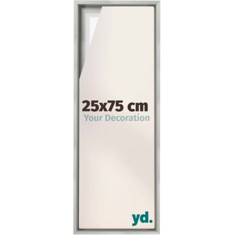 Your Decoration - Cadre flottant  - Argent Mat - Cadre en caisse américaine pour toile sur chassis - MDF - Lyon (1/5)
