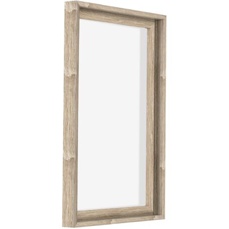 Cadre Flottant 30x60 Cm Blanc Mat - Caisse Américaine Pour Toile Sur Châssis, MDF, Effet Galerie, Fabrication UE