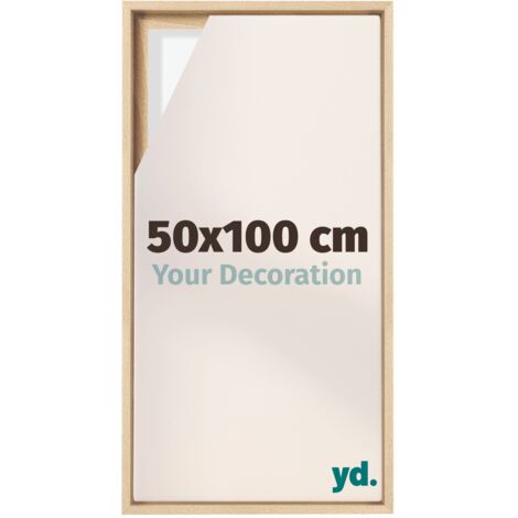 Your Decoration - Cadre flottant - Hetre - Cadre en caisse américaine pour toile sur chassis - MDF - Lyon (1/5)