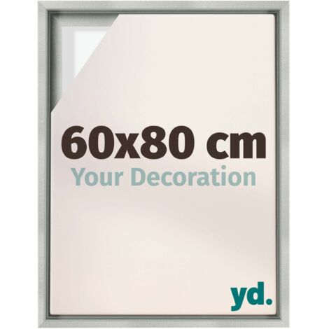 Your Decoration - Cadre flottant  - Argent Mat - Cadre en caisse américaine pour toile sur chassis - MDF - Lyon (1/5)